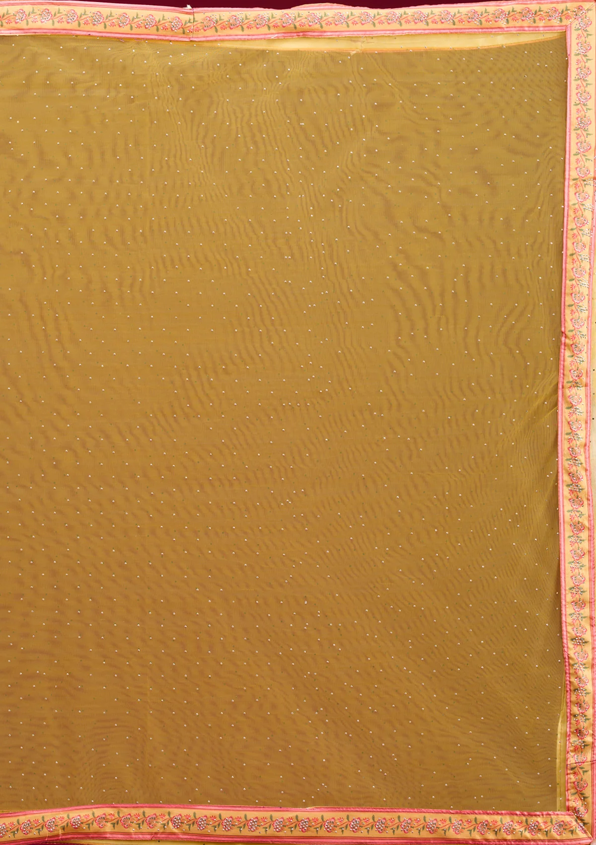 Mustard Silver Zariwork Banarasi Readymade Lehenga - Image 9
