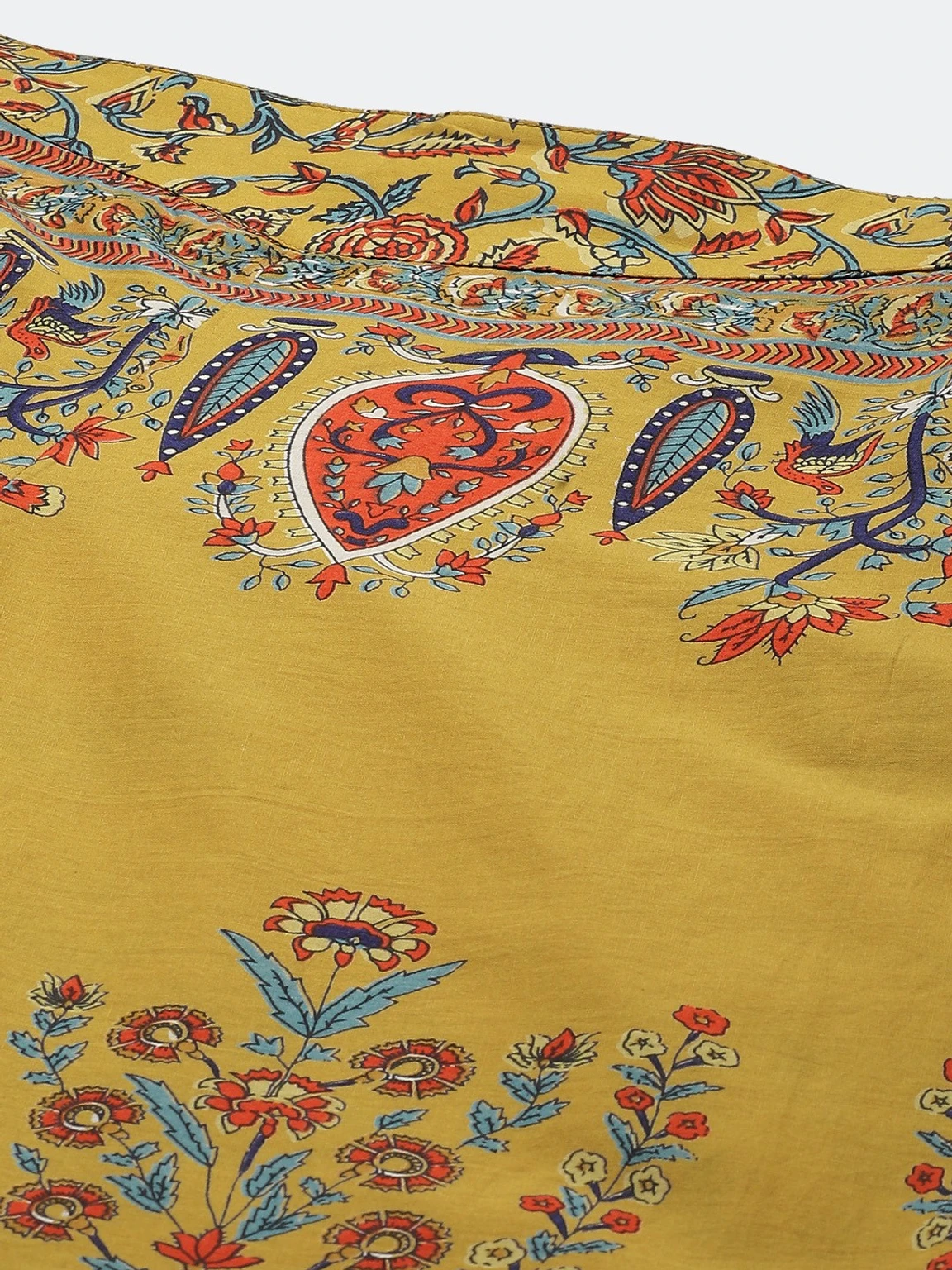 Women Flared Multicolor Pure Cotton Palazzos - Image 2