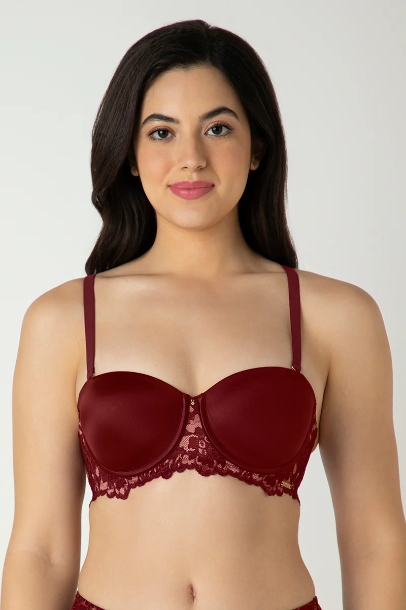 Femme Lace Padded Wired Multiway Bra - Image 4