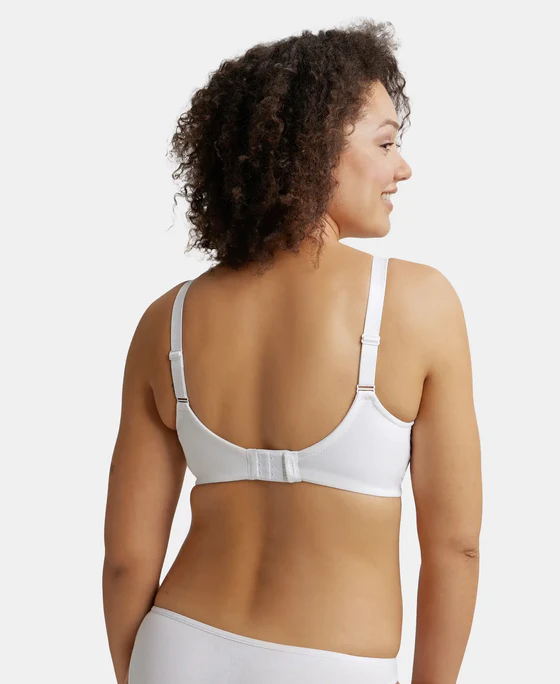 Non Padded Super Combed Cotton Elastane Stretch Full Coverage Minimizer Bra - Image 16
