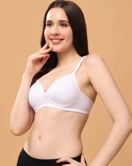 Women's Non-Wired Medium Coverage  Convertible-Straps T-Shirt Bra