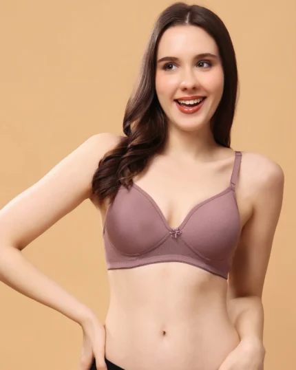 Wood Non-Wired Medium Coverage  Convertible-Straps T-Shirt Bra